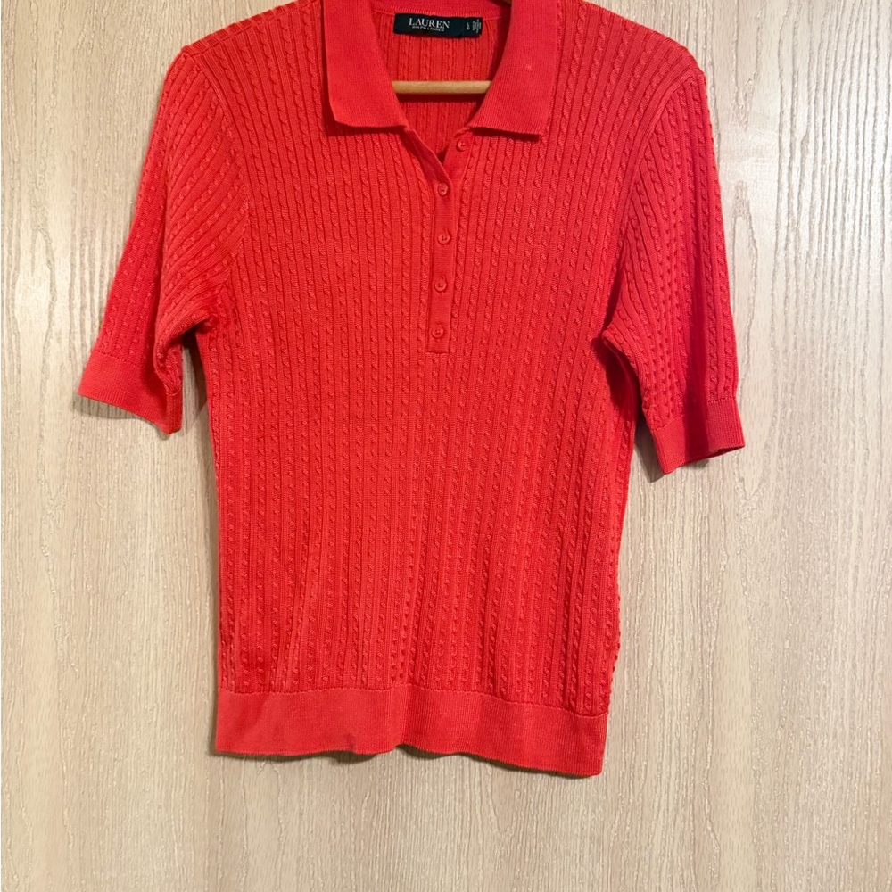 Ralph Lauren Vibrant Red Short Sleeve Polo